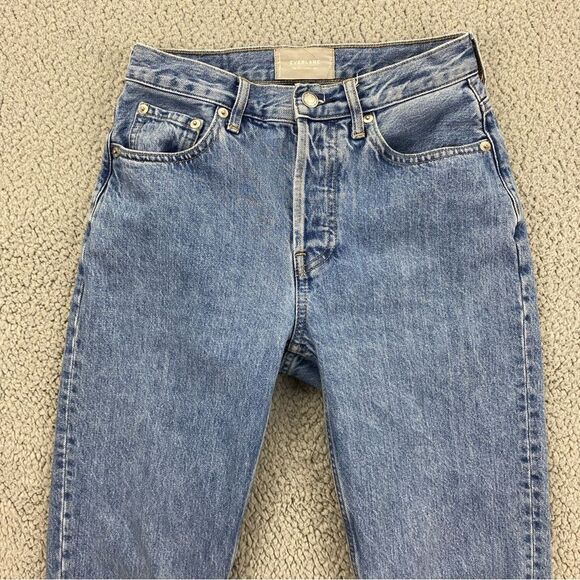 Everlane Women's The 90's Checky Straight Fit Cropped Jeans   |  Size:  25 - Picture 2 of 14